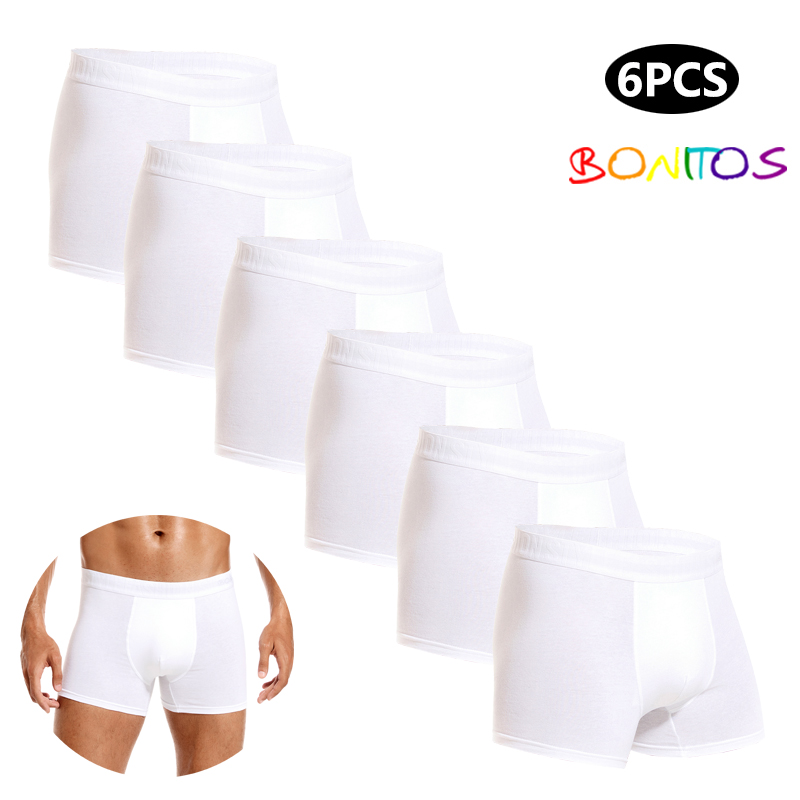Boxer Shorts Modal - 6 stücke Weiß Männer Höschen Baumwolle