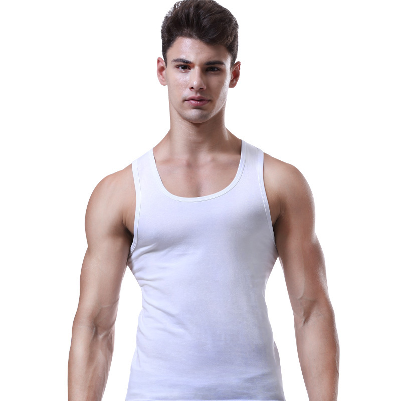 Sleeveless Undershirt - Herren Baumwolle Sportweste Sommer Jugend atmungsaktiv