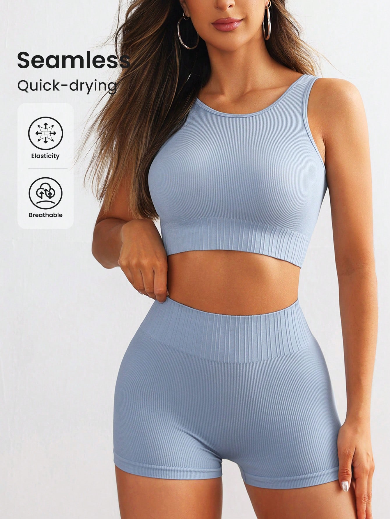 Nahtloses geripptes Yoga-Set f – Tank Top Ribbed Bewertung und Preis